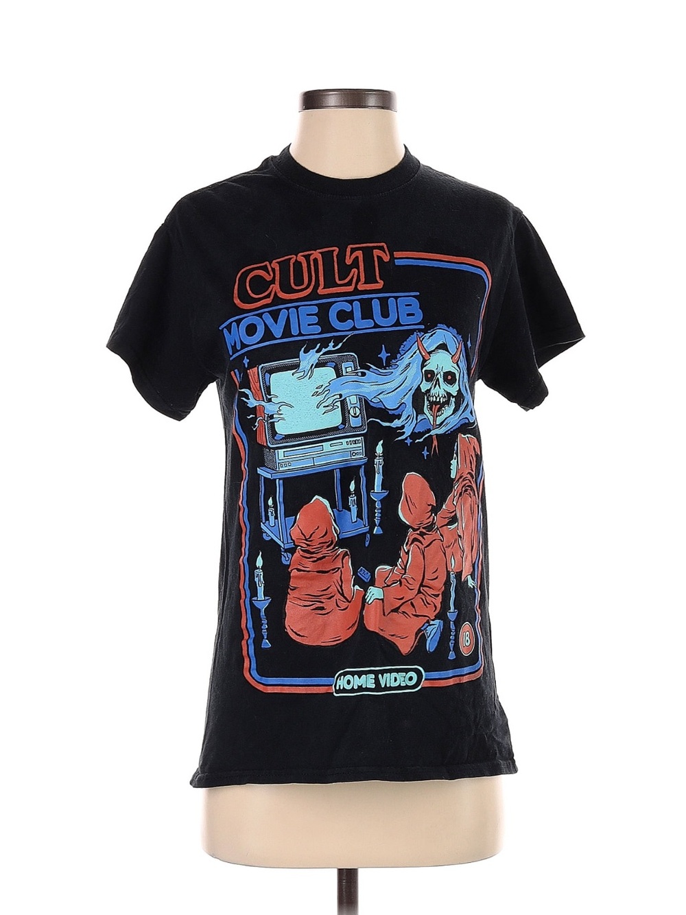 Cult Movie Club Black Graphic Tee
